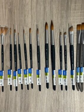 NEW Princeton Aqua-Elite Series 4850 Synthetic Kolinsky - Rounds Set of 16